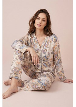 Vivisence 2065 piżama damska w orientalny wzór ecru-wzór ze sklepu kontri.pl w kategorii Piżamy damskie - zdjęcie 189223208