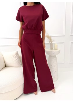 Bordowy Elegancki Dwuczęściowy Komplet ze sklepu ModnaKiecka.pl w kategorii Komplety i garnitury damskie - zdjęcie 189223315