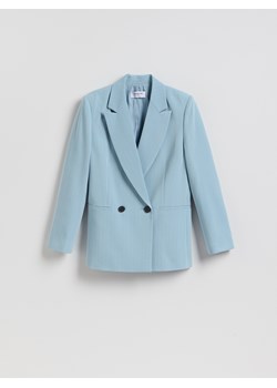 Reserved - Dwurzędowa marynarka - jasnoniebieski ze sklepu Reserved w kategorii Marynarki damskie - zdjęcie 189223635