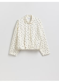Reserved - Koszula w groszki - złamana biel ze sklepu Reserved w kategorii Bluzki damskie - zdjęcie 189223856