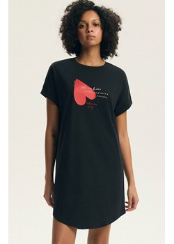 Henderson bawełniana koszula nocna damska Elain 44496-99X, Kolor czarny, Rozmiar 2XL, Henderson ze sklepu Primodo w kategorii Koszule nocne - zdjęcie 189224445