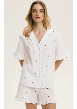 Esotiq bawełniana piżama damska w serduszka Promises 45193-00X, Kolor biało-czerwony, Rozmiar L, Esotiq ze sklepu Primodo w kategorii Piżamy damskie - zdjęcie 189224466
