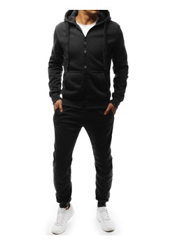 Dres męski czarny Dstreet AX0380 ze sklepu DSTREET.PL w kategorii Dresy męskie - zdjęcie 189224787