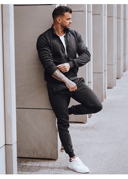 Dres męski czarny Dstreet AX0733 ze sklepu DSTREET.PL w kategorii Dresy męskie - zdjęcie 189224788