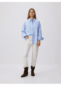 Reserved - Koszula z bawełny oxford - jasnoniebieski ze sklepu Reserved w kategorii Bluzki damskie - zdjęcie 189225008
