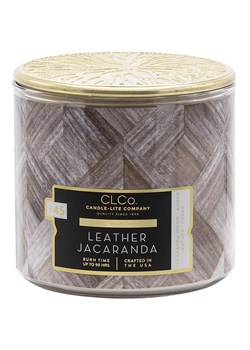 CANDLE-LITE Świeca zapachowa "Leather Jacaranda" - 396 g ze sklepu Limango Polska w kategorii Świece i dyfuzory - zdjęcie 189225605