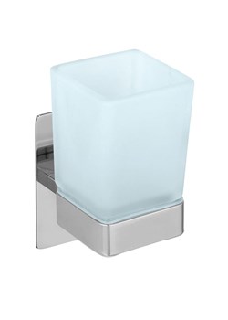 Wenko Kubek łazienkowy "Genovo" w kolorze srebrnym - 6,2 x 13,2 x 9 cm ze sklepu Limango Polska w kategorii Dozowniki do mydła - zdjęcie 189226218