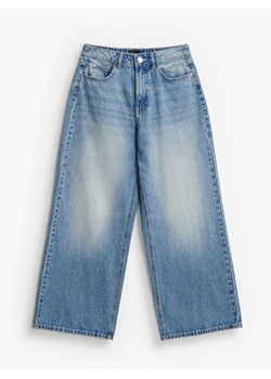 Mohito - Jeansy wide leg petite - granatowy ze sklepu Mohito w kategorii Jeansy damskie - zdjęcie 189226525