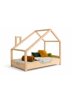 Drewniane łóżko dziecięce domek P2-B58 ze sklepu Edinos.pl w kategorii Łóżka dziecięce - zdjęcie 189227947