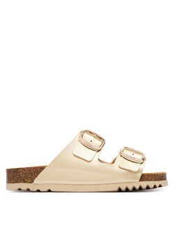 Klapki Scholl Josephine F32168 Złoty ze sklepu eobuwie.pl w kategorii Klapki damskie - zdjęcie 189227989