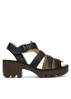Sandały Fly London Terffly P501614 Czarny ze sklepu eobuwie.pl w kategorii Sandały damskie - zdjęcie 189228089