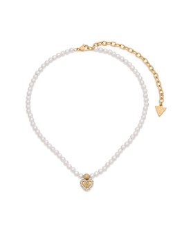 Naszyjnik Guess JUBN06 090JW Biały ze sklepu eobuwie.pl w kategorii Naszyjniki - zdjęcie 189228097