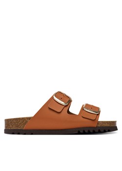 Klapki Scholl Josephine F32164 Brązowy ze sklepu eobuwie.pl w kategorii Klapki damskie - zdjęcie 189228126