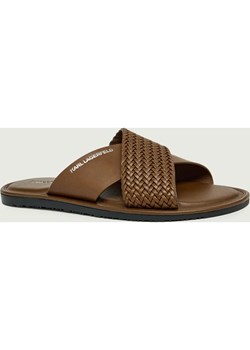 Karl Lagerfeld Klapki KASTOR IV | z dodatkiem skóry ze sklepu Gomez Fashion Store w kategorii Klapki męskie - zdjęcie 189230947