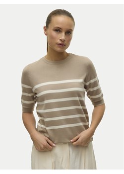 Vero Moda Sweter Saba 10306829 Beżowy Regular Fit ze sklepu MODIVO w kategorii Swetry damskie - zdjęcie 189231139