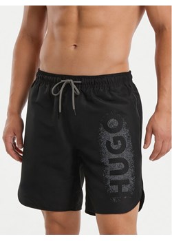 HUGO Szorty kąpielowe Spray 50561096 Czarny Regular Fit ze sklepu MODIVO w kategorii Kąpielówki - zdjęcie 189231657