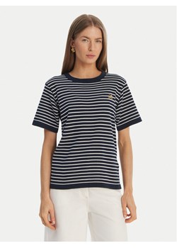 Luisa Spagnoli T-Shirt Cattolica 100402 Granatowy Regular Fit ze sklepu MODIVO w kategorii Bluzki damskie - zdjęcie 189231698