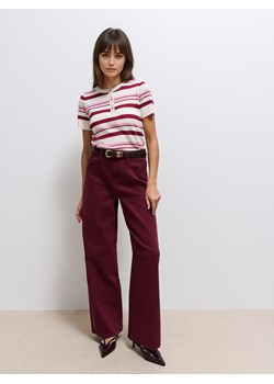 Mohito - Jeansy wide leg - mahoń ze sklepu Mohito w kategorii Jeansy damskie - zdjęcie 189234558