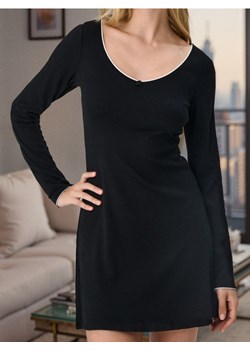 Sinsay - Sukienka mini z prążkowanej dzianiny - czarny ze sklepu Sinsay w kategorii Sukienki - zdjęcie 189235656