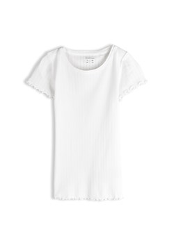 GATE Bawełniana koszulka w prążki 8Y ze sklepu gateshop w kategorii Bluzki dziewczęce - zdjęcie 189236359