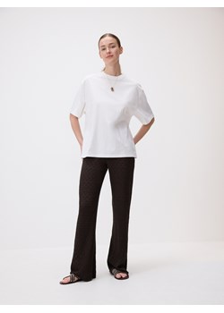 Reserved - Bawełniany t-shirt oversize - biały ze sklepu Reserved w kategorii Bluzki damskie - zdjęcie 189237216