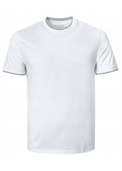 Jednokolorowa Koszulka z Lamówką - Pako Jeans - Biała TSPJNSFINLEYbi ze sklepu JegoSzafa.pl w kategorii T-shirty męskie - zdjęcie 189237789