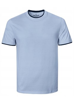 Jednokolorowa Koszulka z Lamówką - Pako Jeans - Błękitna TSPJNSfinleyBL ze sklepu JegoSzafa.pl w kategorii T-shirty męskie - zdjęcie 189237795