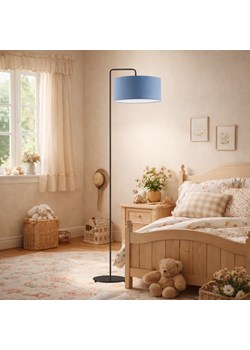 Dziecięca lampa stojąca z niebieskim abażurem BOLIVIA do pokoju chopca ze sklepu Lysne w kategorii Lampy dziecięce - zdjęcie 189238466