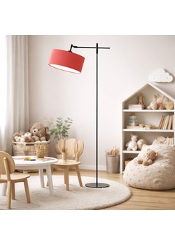 Nowoczesna lampa podłogowa regulowana z wysięgnikiem MELTON z czerwonym abażurem 30 cm ze sklepu Lysne w kategorii Lampy podłogowe - zdjęcie 189238519