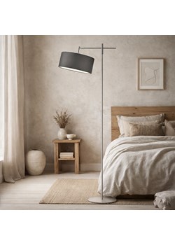 Srebrna lampa stojąca w stylu skandynawskim MELTON z regulacją kąta padania światła ze sklepu Lysne w kategorii Lampy podłogowe - zdjęcie 189238535