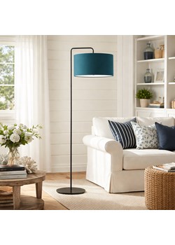 Nowoczesna lampa podłogowa z abażurem morskim BOLIVIA lampa stojąca z grubym abażurem materiałowym ze sklepu Lysne w kategorii Lampy podłogowe - zdjęcie 189238558