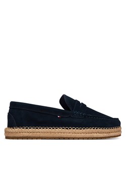 Espadryle Tommy Hilfiger Flexible Hilfiger Sde Espadrille FM0FM05794 Granatowy ze sklepu eobuwie.pl w kategorii Espadryle męskie - zdjęcie 189238775
