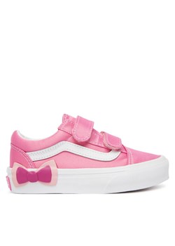 Vans Tenisówki Old Skool V Bow VN000EDCFRQ1 Różowy ze sklepu MODIVO w kategorii Trampki dziecięce - zdjęcie 189239169