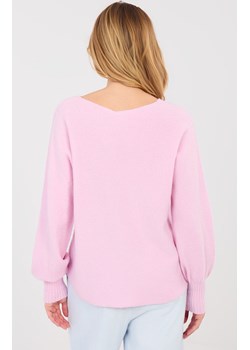 Sweter damskie oversize jasny róż MI-SW-2201.16P, Kolor jasny róż, Rozmiar uniwersalny, ITALY MODA ze sklepu Primodo w kategorii Swetry damskie - zdjęcie 189239678