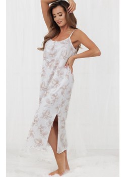 Długa koszula nocna na wąskich ramiączkach Empiria, Kolor kremowo-beżowy, Rozmiar S, Italian Fashion ze sklepu Primodo w kategorii Koszule nocne - zdjęcie 189239689