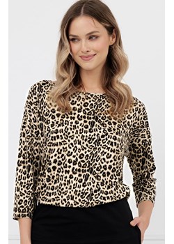 Bluzka damska z rękawem 3/4 w panterkę Kenia, Kolor panterka, Rozmiar S, Italian Fashion ze sklepu Primodo w kategorii Bluzki damskie - zdjęcie 189239758