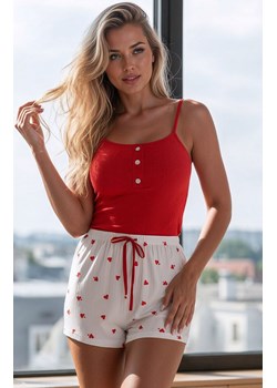 3-częściowa piżama damska w serduszka ETOILENNE, Kolor czerwono-biały, Rozmiar M, Passion ze sklepu Primodo w kategorii Piżamy damskie - zdjęcie 189239798