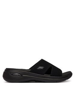 Skechers Klapki Go Walk Arch Fit 140274/BBK Czarny ze sklepu MODIVO w kategorii Klapki damskie - zdjęcie 189239898