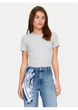ONLY T-Shirt Val 15339774 Szary Slim Fit ze sklepu MODIVO w kategorii Bluzki damskie - zdjęcie 189239939