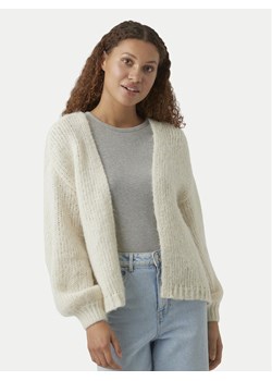 Vero Moda Kardigan Maybe 10273101 Écru Oversize ze sklepu MODIVO w kategorii Swetry damskie - zdjęcie 189239959