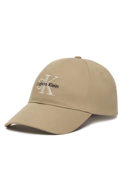 Calvin Klein Czapka z daszkiem Monologo Embroidery Baseball Cap LV04G5004G Beżowy ze sklepu MODIVO w kategorii Czapki z daszkiem męskie - zdjęcie 189240029