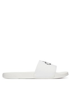 Calvin Klein Klapki Ess Slide Cv YM0YM01393 Biały ze sklepu MODIVO w kategorii Klapki męskie - zdjęcie 189240046