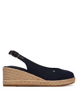 Tommy Hilfiger Espadryle Mid Wedge Espad Slingback FW0FW09228 Granatowy ze sklepu MODIVO w kategorii Espadryle damskie - zdjęcie 189240076