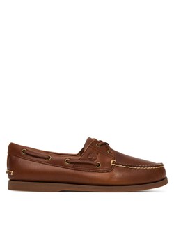 Timberland Mokasyny Classic Boat 2 Eye TB0A232XF741 Brązowy ze sklepu MODIVO w kategorii Mokasyny męskie - zdjęcie 189240108