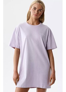 Atlantic bawełniana koszula nocna damska NLD-001-LILIOWY JASNY, Kolor liliowy, Rozmiar S, ATLANTIC ze sklepu Intymna w kategorii Koszule nocne - zdjęcie 189241309