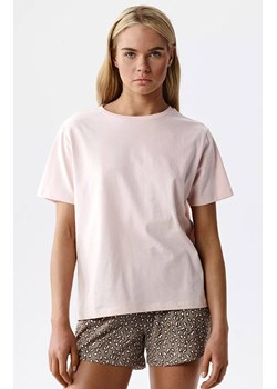 Atlantic krótka bawełniana piżama damska NLP-507-ROZJ_KAM, Kolor różowo-beżowy, Rozmiar S, ATLANTIC ze sklepu Intymna w kategorii Piżamy damskie - zdjęcie 189241317