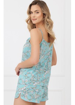 Piżama damska na wąskich ramiączkach Hikari, Kolor turkusowy-wzór, Rozmiar S, Italian Fashion ze sklepu Intymna w kategorii Piżamy damskie - zdjęcie 189241586