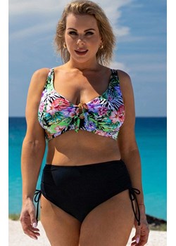 Dwuczęściowy strój kąpielowy plus size 615/45, Kolor czarny-wzór, Rozmiar XL, Primo ze sklepu Intymna w kategorii Stroje kąpielowe - zdjęcie 189241736