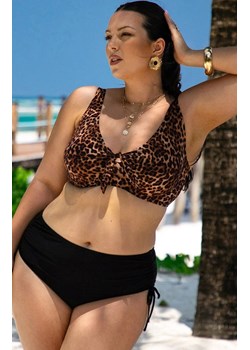 Dwuczęściowy strój kąpielowy plus size 615/46, Kolor czarny-panterka, Rozmiar XL, Primo ze sklepu Intymna w kategorii Stroje kąpielowe - zdjęcie 189241738