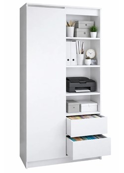 Regał Biały Półotwarty A5-G56 ze sklepu Edinos.pl w kategorii Regały i witryny - zdjęcie 189241818